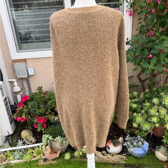 Free People Cloudy Day Oversized Longline Alpaca Mohair Blend Cardigan - Picture 9 of 16